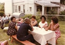 Cookout at Laws house, c1975